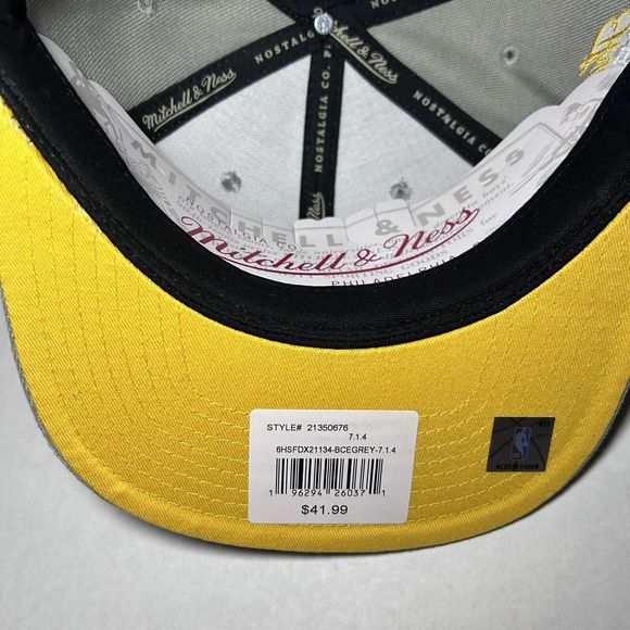 Mitchell & Ness Mens Hat Boston Celtics The 1986 NBA Finals Gray Fitted 7 1/4 - Picture 3 of 8